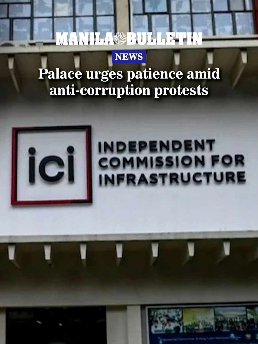 Malacañang called for calm and patience after protesters stormed the headquarters of the Independent Commission for Infrastructure (ICI) on Friday, Oct. 24, to denounce what they claimed was slow progress and the lack of transparency in the government’s corruption probe. (Video courtesy of RTVM)