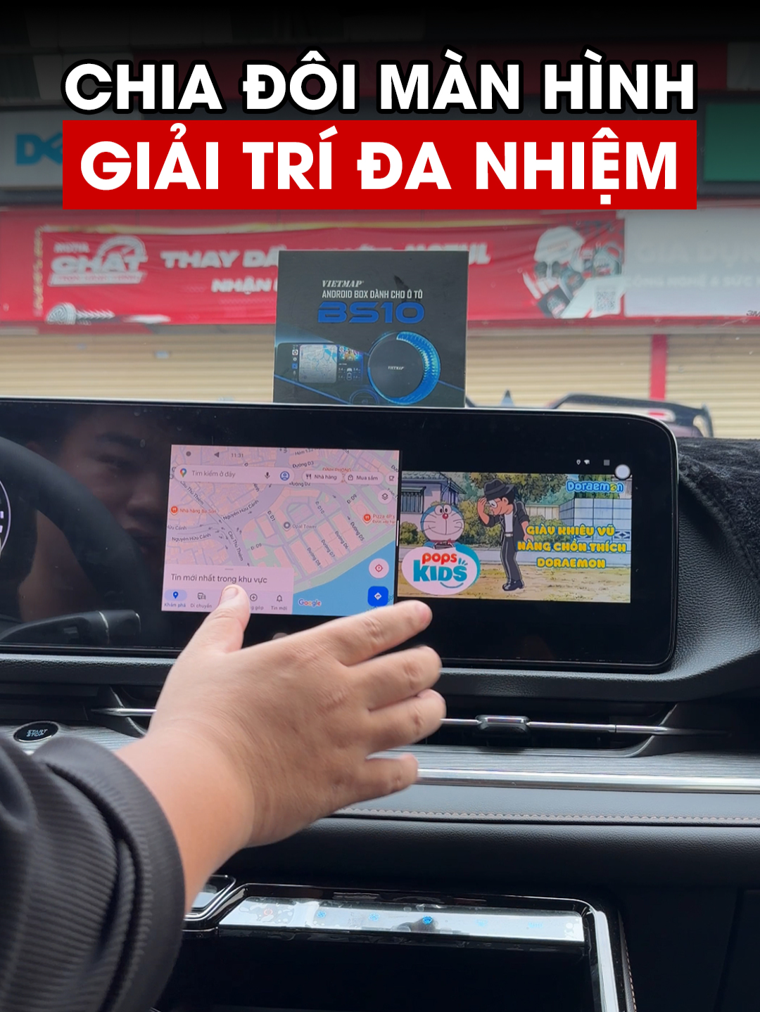 Trả lời @truongvietmap Hướng dẫn chia đôi màn hình, giải trí đa nhiệm với android box BS10 #akautosaigon #fyp #androidbox #vietmaplive #bs10