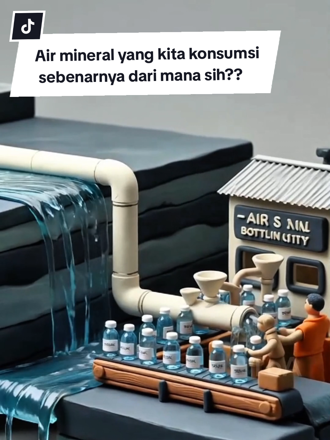 Air mineral yang kita minum apakah benar dari sumur borbatau memang asli dari air pegunungan?? yuk kita bahas biar nggak salah paham lagi.  #air #airmineral #alam 
