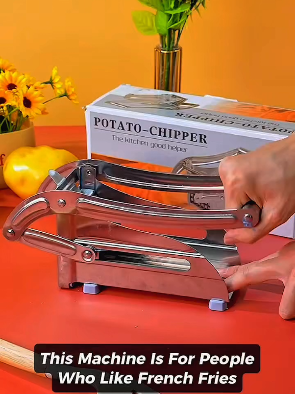 Check out Stainless Steel French Fries Potato Chips Strip Slicer Cutter Chopper Chips Machine #potatocutter #potatoslicer #frenchfriescutter 