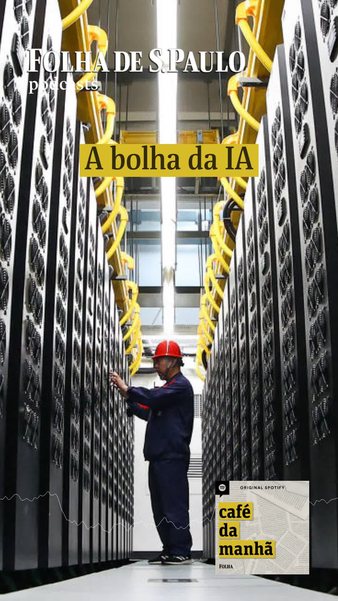 🎙️ PODCAST | O Café da Manhã desta sexta-feira (24) discute se há uma bolha no setor de inteligência artificial. Quem explica o que esse risco pode representar e os caminhos pra que uma explosão não aconteça é o engenheiro Paulo Carvão, que foi executivo de empresas de tecnologia e hoje é pesquisador do Centro Mossavar-Rahmani, da Harvard Kennedy School (EUA). 📲 Ouça no Spotify ou na #Folha: folha.com/podcasts 📷 Liu Xu/Xinhua