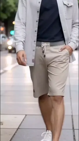 Chinos Pendek Harian Gaya Santai Bahan Drill Tebal — adem, awet, dan tetap rapi dipakai nongkrong. #chinospendek #celanapria #celanadrill #celanajumbo #ootdpria 