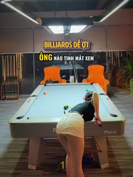 Ông nào tinh mắt xem hộ tôi con bi này hướng mấy giờ mà thủ hay thế nhỉ? #billiardsdeot #billiards #xuhuong #emgai #bida 