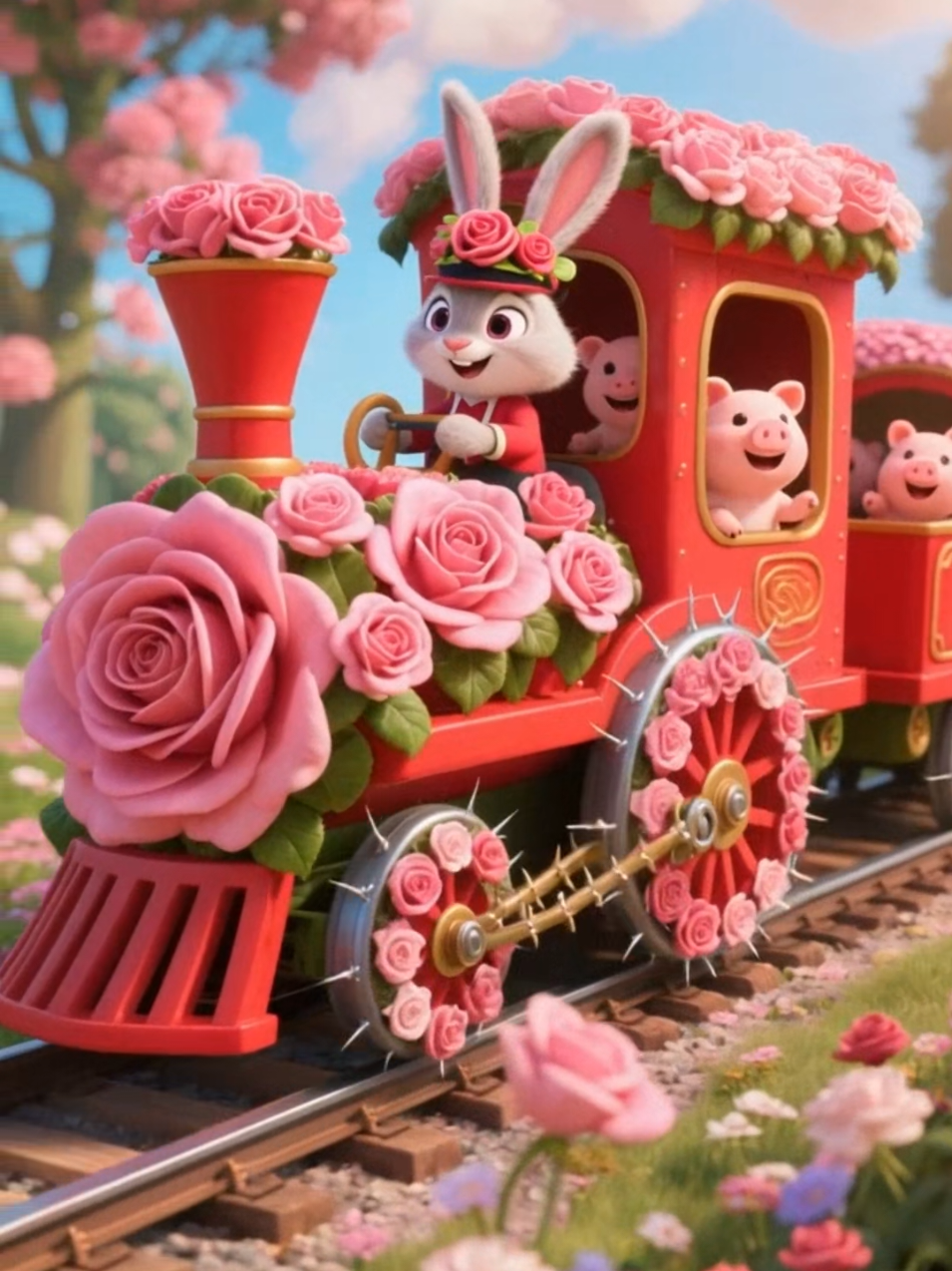 Đoàn tàu vui nhộn #kenhchotre #kidsoftiktok #tiktokkids #hoathinh #cartoon 