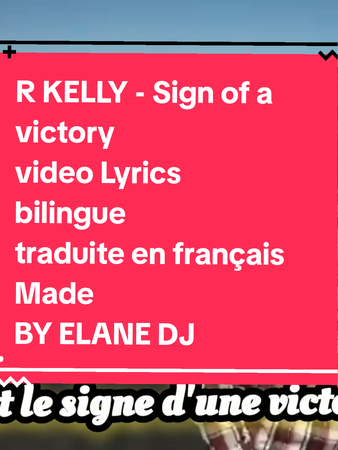 chanson de motivation  chanson de célébration  chanson de victoire  chanson de foi  chanson chrétienne  hit planétaire de R Kelly titré sign of a victory qui signifie en traduction française signe d'une victoire  #rkelly #signofavictory #videolyrics #paroles #traduction 