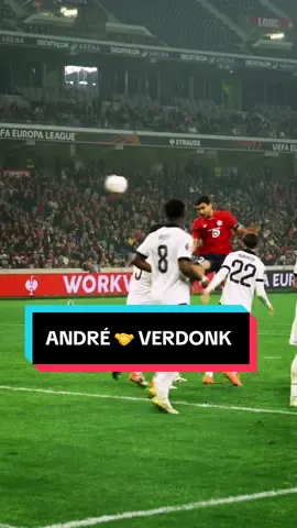 Capi’ André pour sonner la révolte hier avec la première passe décisive de Calvin Verdonk 🫡 #LOSCPAOK #football #Andre #Verdonk #losc 