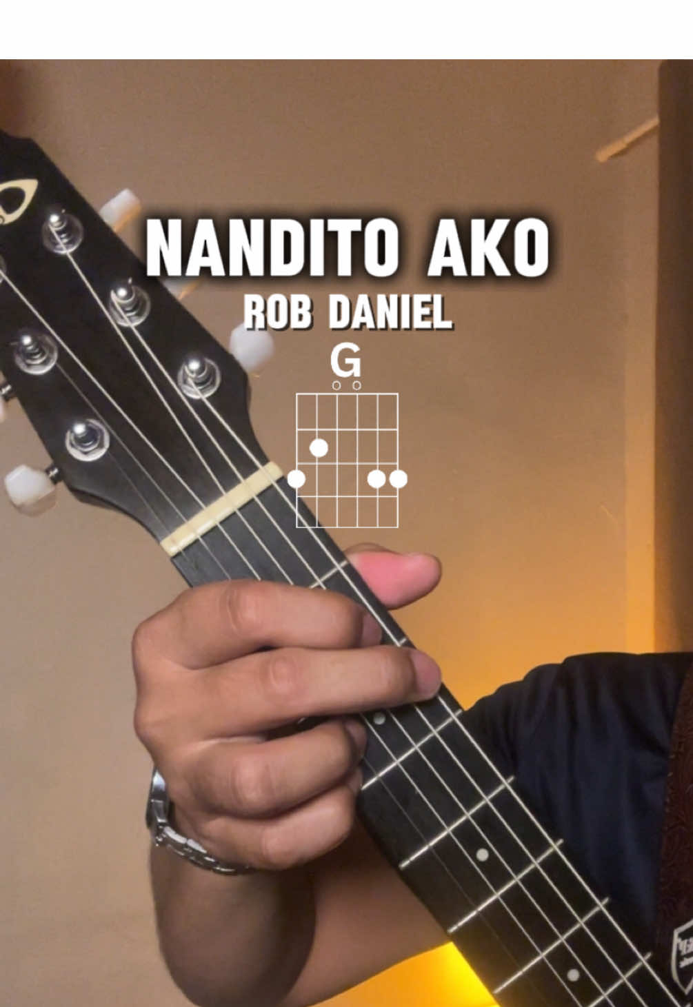Nandito ako by Rob Danile Guitar chords and lyrics #ianrycemusic #guitarforbeginners #acoustic #nanditoako #affordableguitar 