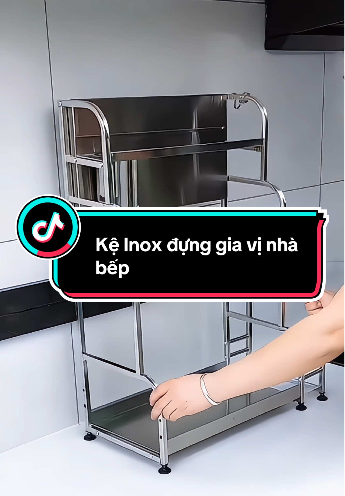 Kệ Inox đựng gia vị nhà bếp #kegiavi #kegiavinhabep #kegiavidanang #kenhabep #kedanang 