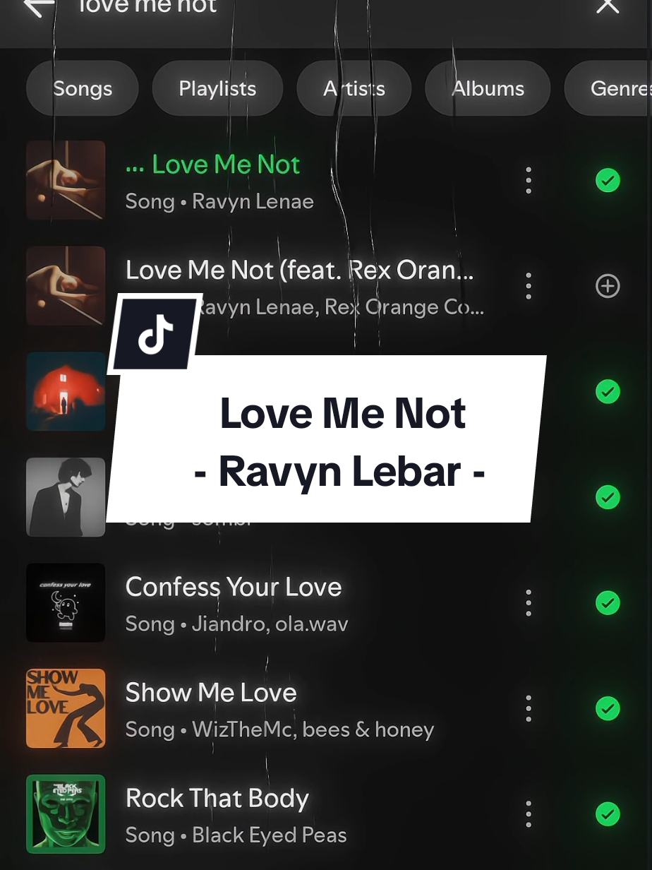Love Me Not ♪ #lyrics #song #spotify #tren #fyp 