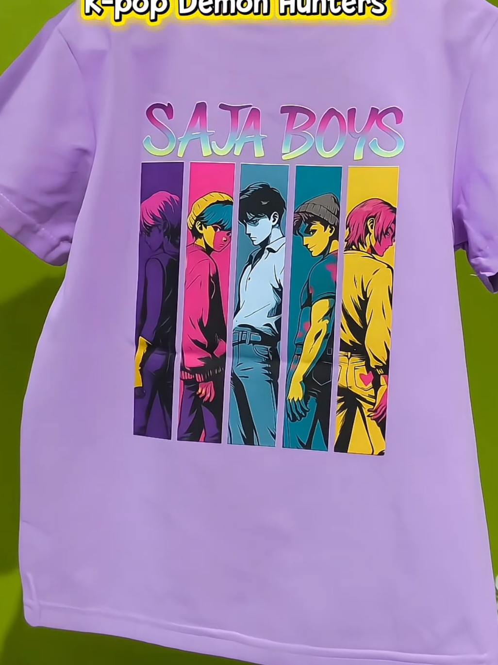 Cantik sangat t-shirt ni, design K-pop Demon Hunters #sajaboysshirt #tshirtbudak #tshirtsajaboys #tshirtkanakkanak 
