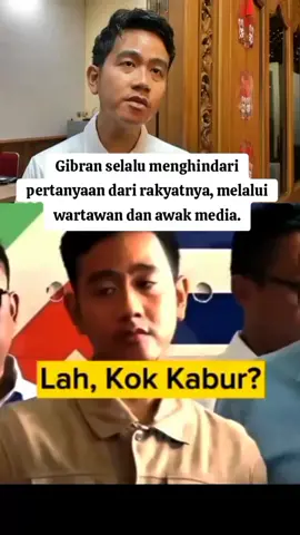 Kenapa #gibran selalu menghindari pertanyaan dari publik saat di depan awak media?? #gibran #wapres .