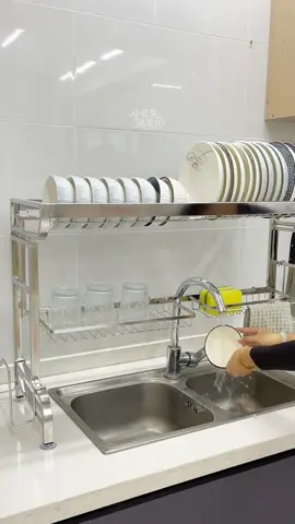 Kệ úp chén đĩa trên bồn rửa chén. #sieugiadung #giadung #kenhabep #kechenbat 