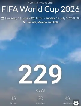 229 days left before the World Cup start#worldcup #worldcup2026 #bluelock #worldcup #worldcup2026 