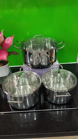 Bộ nồi inox fivestar plus inox 304 hàng 3đáy liền khối dùng đc tất cả các loại bếp #giadung #fivetaslpus #noiinox304 #combo3noiinox 
