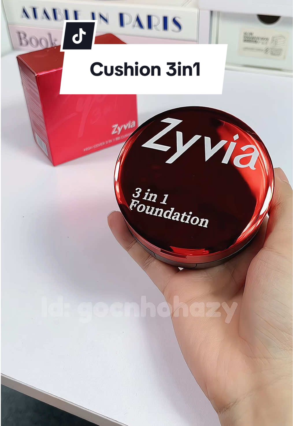 Cushion mà lại 3 in 1 quá là tiện luônnnn #3in1cushion #zyvia #gocnhohazy #cushion #makeuptutorial 