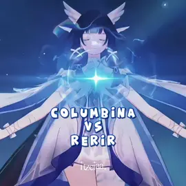 i love the way they all help Columbina to fight Rerir🥹🫶🏻 . #GenshinImpact #columbina #rerir #albedo #durin Archon Quest Luna 2 | Columbina fight with Rerir final