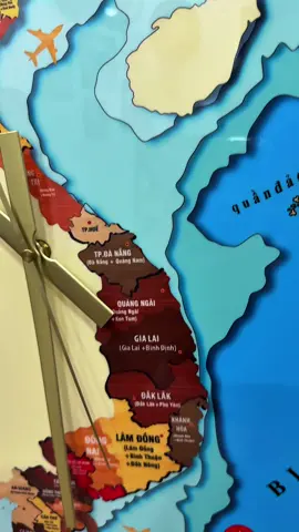 Đồng hồ bản đồ Việt Nam tráng gương đẹp #donghodep #donghotrangguong #donghochinhhang #xuhuong #trachanh89 