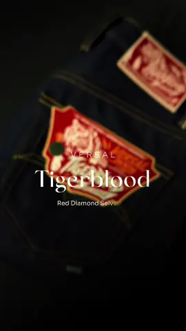 TIGERBLOOD Selvedge! Red Diamond Selvedge - Indigo Rope dyed #selvedge #versal #denim  