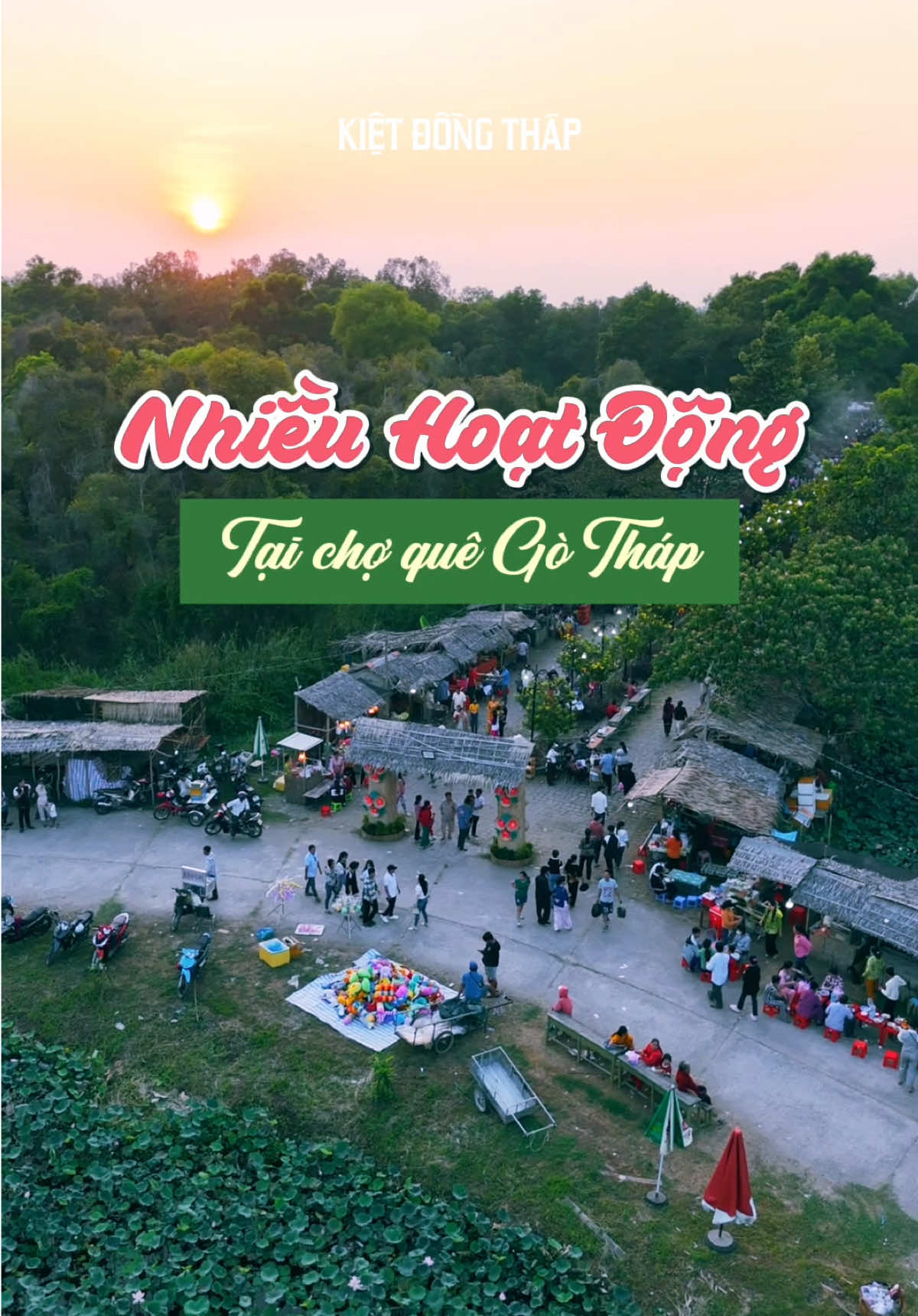 Rất nhiều hoạt động tại chợ quê Gò Tháp ngày mai nhe anh chị #kietdongthap #mientay #khudulichdongsen #khuditichgothap #choquegothap 