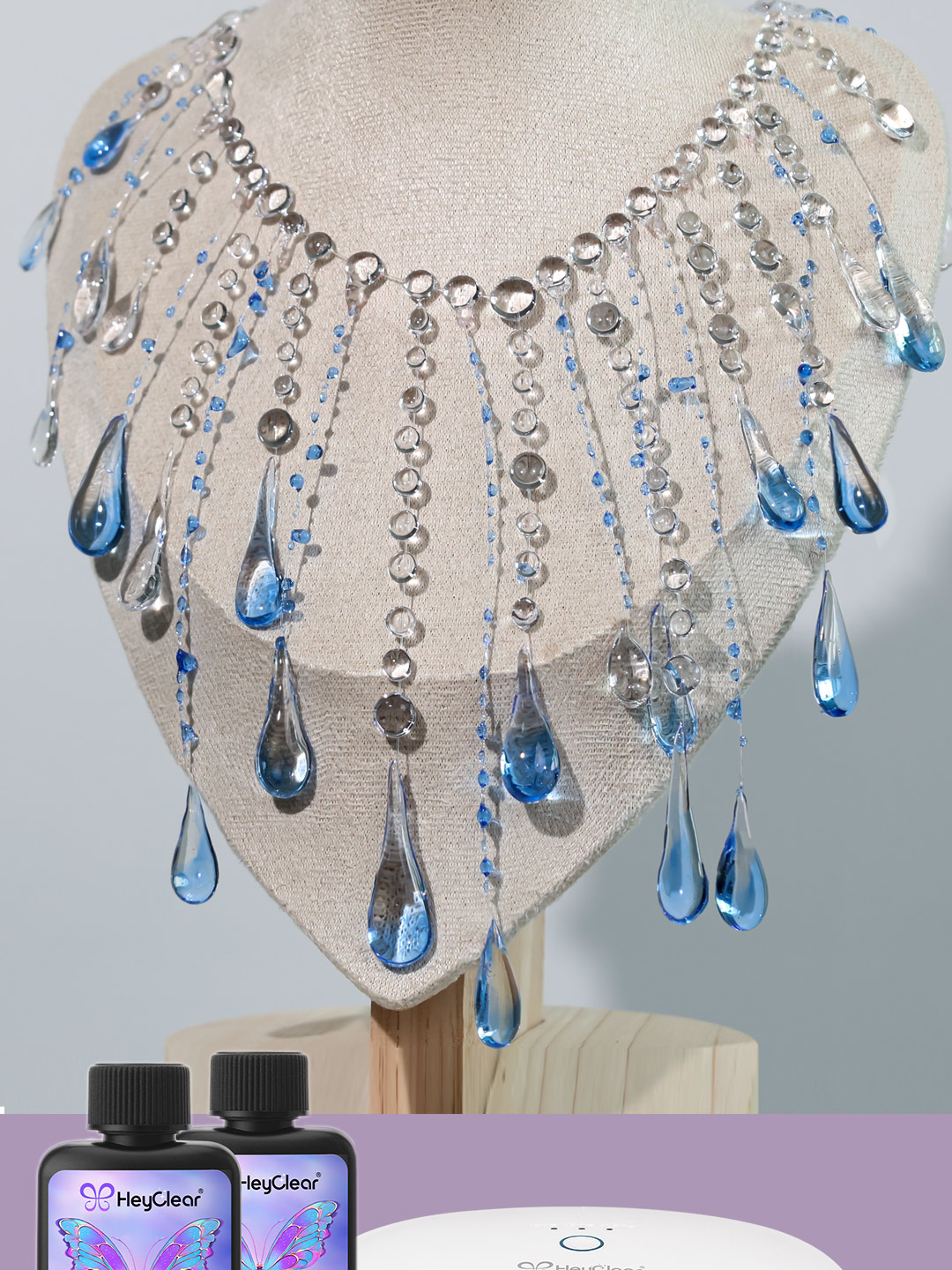 💧 Inspired by raindrops and ocean light — this elegant necklace is entirely handmade with HeyClear UV Resin. Each blue droplet sparkles like a gemstone, shining with graceful brilliance ✨ With HeyClear UV Resin, you can easily create professional-grade jewelry at home — high transparency, fast curing, and stunning gloss. Comment “Learn resin with HeyClear” below to get the full tutorial video! 🎨 Materials Used: HeyClear UV Resin HeyClear UV Lamp Blue alcohol ink pigment Fishing line Jewelry findings (hooks, chains, etc.) 💡 Pro Tip: Cure each droplet on both sides to achieve a more three-dimensional and crystal-clear effect! 👉 Subscribe to the HeyClear channel for more resin jewelry tutorials and creative inspiration 👉 Follow on TikTok / Instagram / YouTube: @HeyClear #HeyClear #UVResin #ResinJewelry #DIYNecklace #WaterdropJewelry #ResinArt #ResinTutorial #ResinCraft #HeyClearResin #BlueJewelry #HandmadeJewelry #ResinArtist #DIYResin #JewelryDesign #CraftInspiration