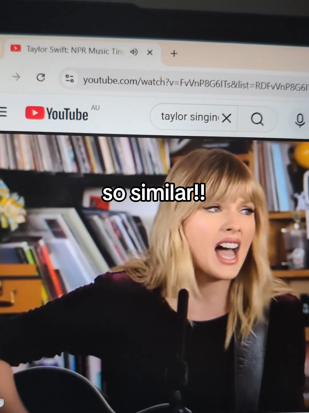 I'm still shocked by this!!!! and the girl singing is not even impersonating, she just has similar voice and similar mouth 🥹 #taylorswift #swifties #swifttok #swiftiesoftiktok #swifties4ever @Taylor Swift 