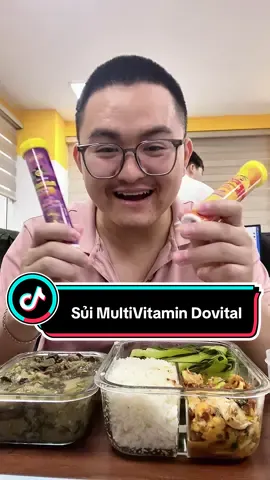 Nếu bạn thức dậy và nuốt nước bọt có cảm giác bị đau họng... thì uống sủi Vitamin Dovital này đi 🤣 Thực đơn: Ốc chuối thịt, trứng sốt mắm, cải chíp luộc. #cuong10yen #mukbang #mangcomdilam #dovitalvitaminc #multivitamindovital