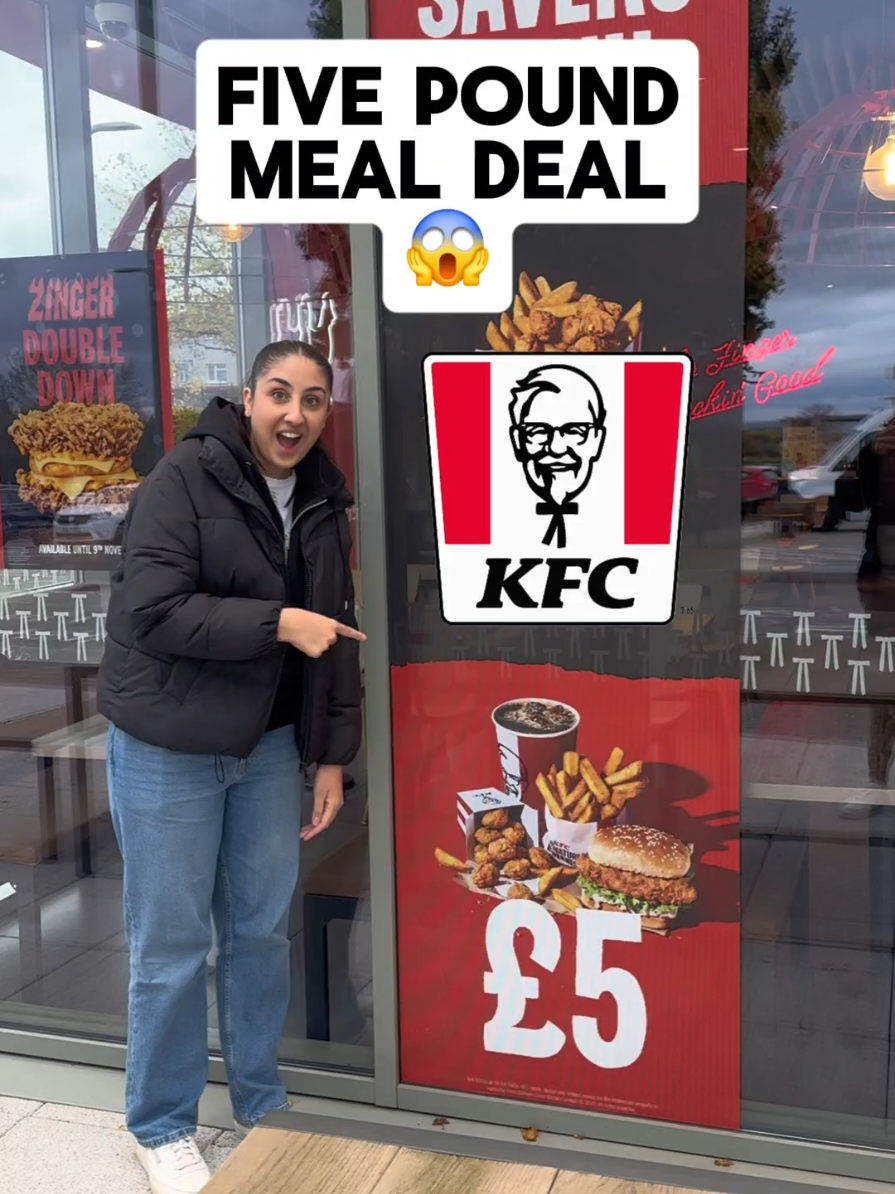 The NEW Five Pound Meal Deal From KFC! #kfc #mealdeal #lunch #bargain #comewithus 