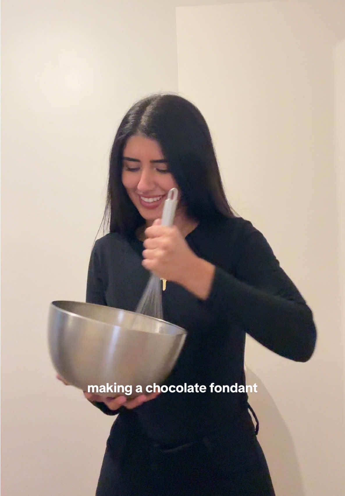 making a chocolate fondant 