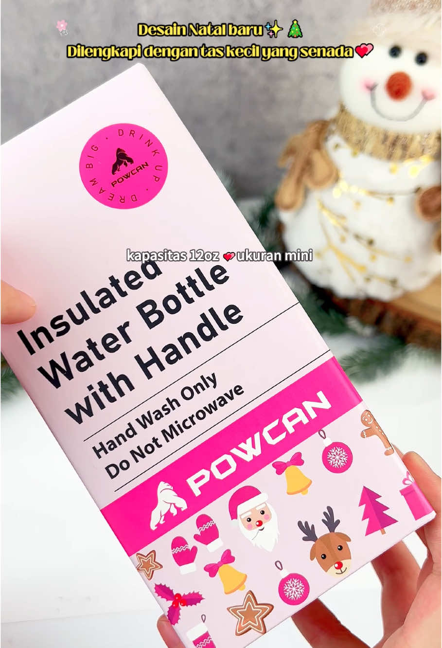 Powcan tumbler🛍💕#christmas #tumblerstainless #powcanbottle #kidstumbler #girls #kids 