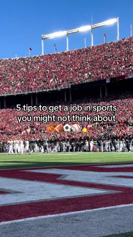 Here’s 5 things I did that not everybody may think about to get a job in sports  1. My resume, portfolio, cover letter, etc all matched. I wanted to show teams I would be a great fit to help elevate their brand, because I had established my own.  2. I was on 1-2 networking calls a week my senior year. I spent hours upon hours finding people on LinkedIn, setting up zooms, and asking them real questions. Not just “tell me about your journey.” I asked them what they loved about their job, what they hated, what they’d do differently, what is the most imporant thing to look for when applying for team jobs. I asked if they could go over my portfolio and give me any advance. Honest, actual advice. I also maintained a relationship with them after the fact. I wanted to make sure I was making real, genuine relationships. 3. Didn’t get a job? Ask for feedback after. How could I interview better? What advice would you give me on strengthening my portfolio. I wanted to be better and this shows the initiative to do so.  4. Do the little things well. Communicate. Show up on time. Be polite. Work hard. Show curiosity to learn. Admit to mistakes and be better next time. This goes such a long way. All my interns who did this, now have full time jobs in sports. It was one of the things that hinted to me they were serious and wanted to go the distance.  5. Talk to people! I still struggle with this. I’m usually so busy, that I assume everybody else is on the sidelines and doesn’t have the time to talk to me. Introduce yourself. It doesn’t have to be a full blown conversation.  #womeninsports #workinginsports #sportstiktok #sportsjobs #smsports 