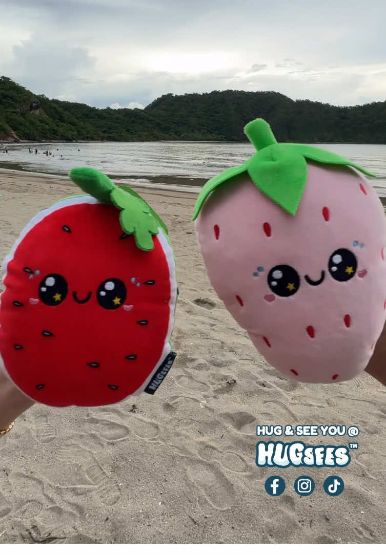 Strawberry and Watermelon Clicksees looking so good to eat... it turned into a real shake! 🍓🍉 Salute! Only in the world of HUGsees 🤗✨ HUG to cart your favorite HUGsees Clicksees on the 🧡 and 💙 app. Just search for HUGsees Official! #HUGsees #Plushies #Cute #SEVENTEEN #Salute