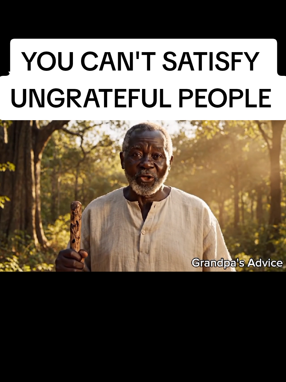 YOU CAN'T SATISFY UNGRATEFUL PEOPLE #wordsofwisdom #ungratefullpeople #grandpasadvice #lifelessons #advice 