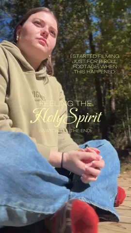 God always shows up when you come to him with a humble, repentant heart🤍 To some people, this video might seem silly, but the Holy Spirit is the most real thing you will ever feel. The further I get into my walk with him, the more heightened my discernment becomes. Being able to sense the presence of the Lord is the most overwhelming, REAL, spiritual experience you can have.  Prior to filming this, I was struggling to feel his presence. I had to let go of some things in my life, to make room for him. I had to come to him with a repentant heart, and submit the things I was clinging onto to Him. This video was just supposed to be B-roll footage for a vlog I was filming but just a few moments after I began recording, God began to work in my heart. I’m so grateful to be able to come back to this video, as a reminder of how close our Lord really is when we open up our hearts and minds to Him.  What ways have you experienced the overwhelming presence of the Holy Spirit? #christian #jesus #jesuslovesyou #holyspirit #christiantiktok 