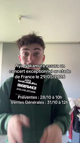 Rendez-vous le 29/05/2026 au stade de France pour un concert exceptionnel de Aya Nakamura #ayanakamura #stadedefrance #concerts 