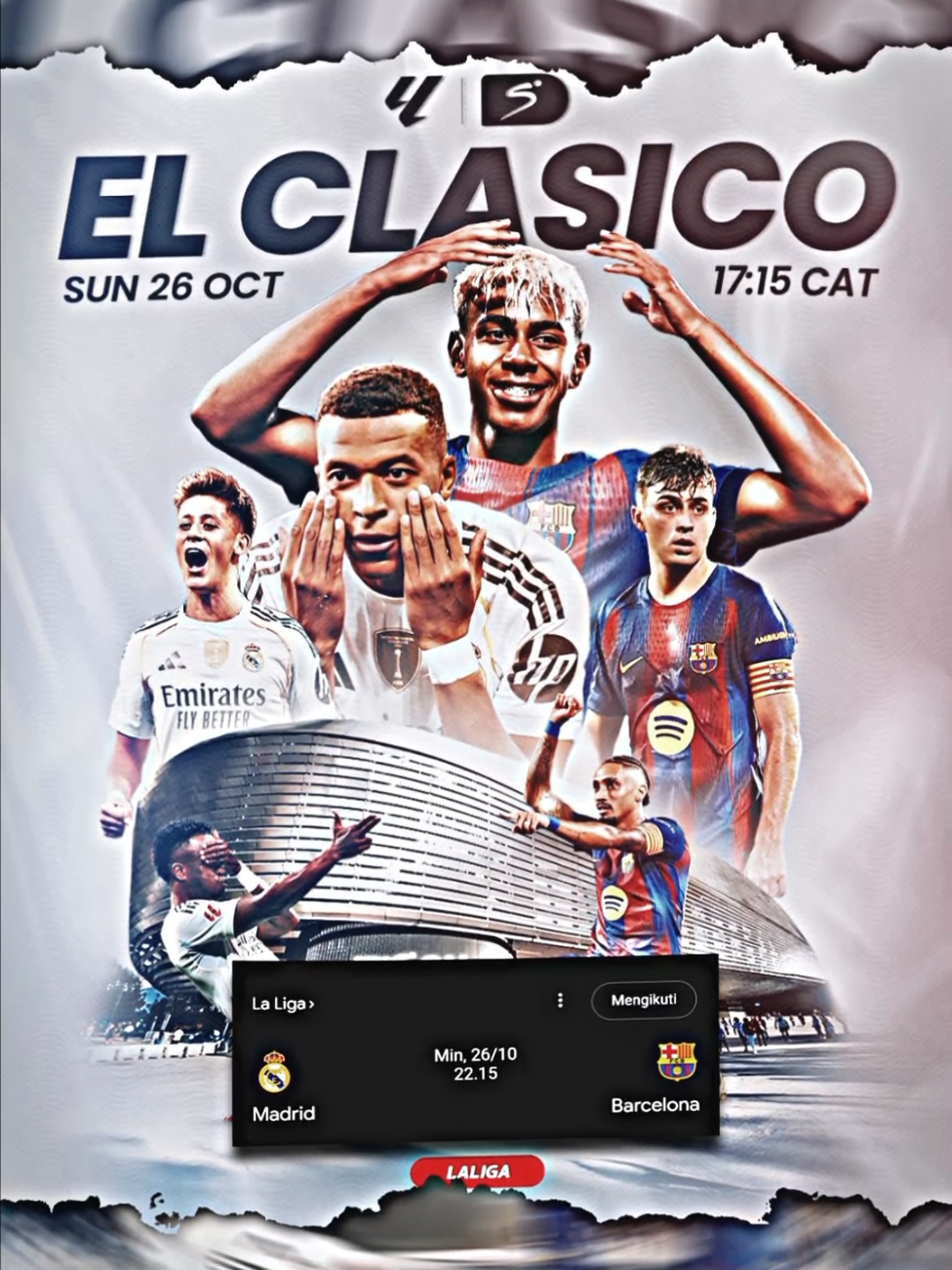 Next match!!💙❤ prediksinya cuyy? #barcelona #realmadrid #ElClasico #viscabarca #fyp 