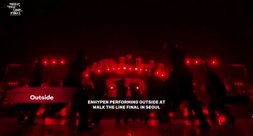 ENHYPEN PERFORMING OUTSIDE AT WALK THE LINE FINAL IN SEOUL #enhypen #walkthelinefinalseoul #walktheline #outside #fyp 