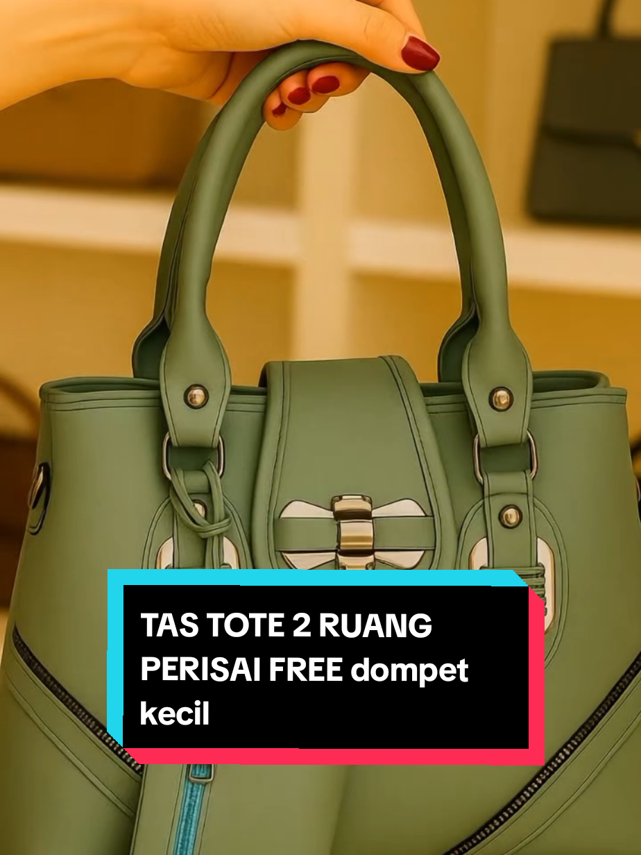 TAS TOTE 2 RUANG PERISAI FREE  Dompet Kecil #tas #taswanita #tasslempangwanita #tastotebagmurah #fyp 