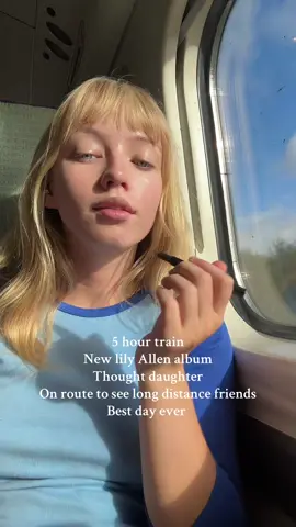 New lily Allen album Friday whattttt and im visiting my friends in Glasgow it’s a great day 