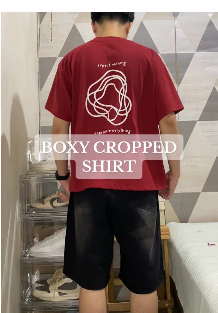 Angas netong boxy cropped shirt💯 #boxycroppedshirt #croppedshirt #tiktokfinds #fyp #foryou 