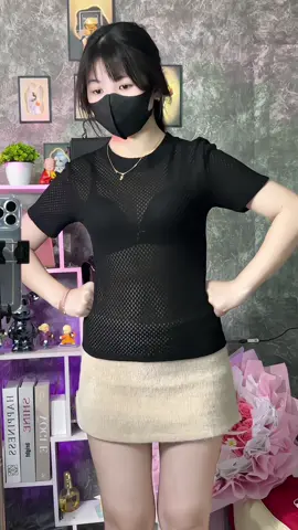 Thích kiểu áo lưới này ghê #outfit #thoitrangnu #reviewquanao #macdepmoingay #phoidoxinh 