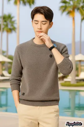 Áo Len Nam Quảng Châu, Cổ Tròn lót lông #xuhuong #aolen #aolennam #aolenquangchau #master2025bytiktok 