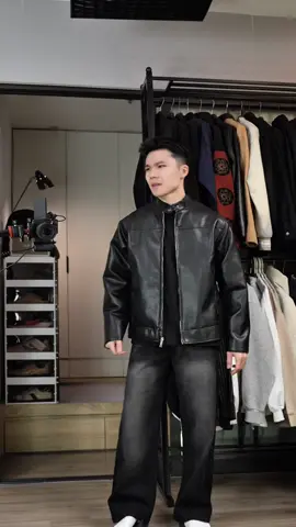 Áo Khoác Da Cổ Tàu Roway Bảo Hành Da 1 Năm #thanhdongian #goclamdep #review #fyp 