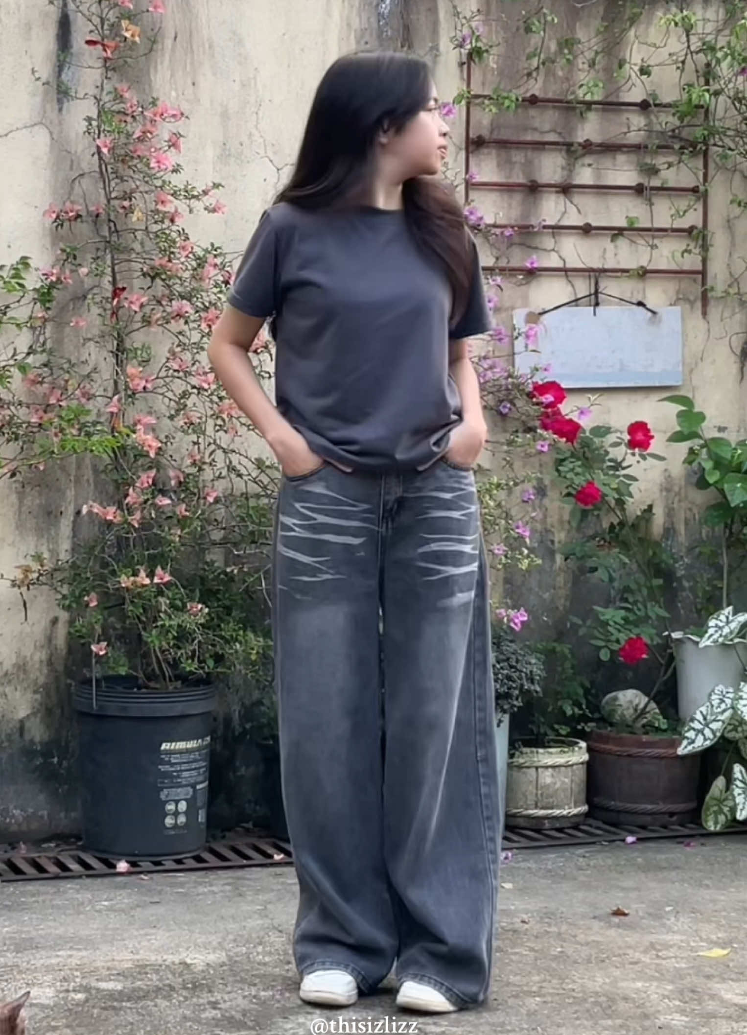 Gray Baggy Pants🩶 #graypants #baggypants #baggyjeans #pants #pantsrecommendation 