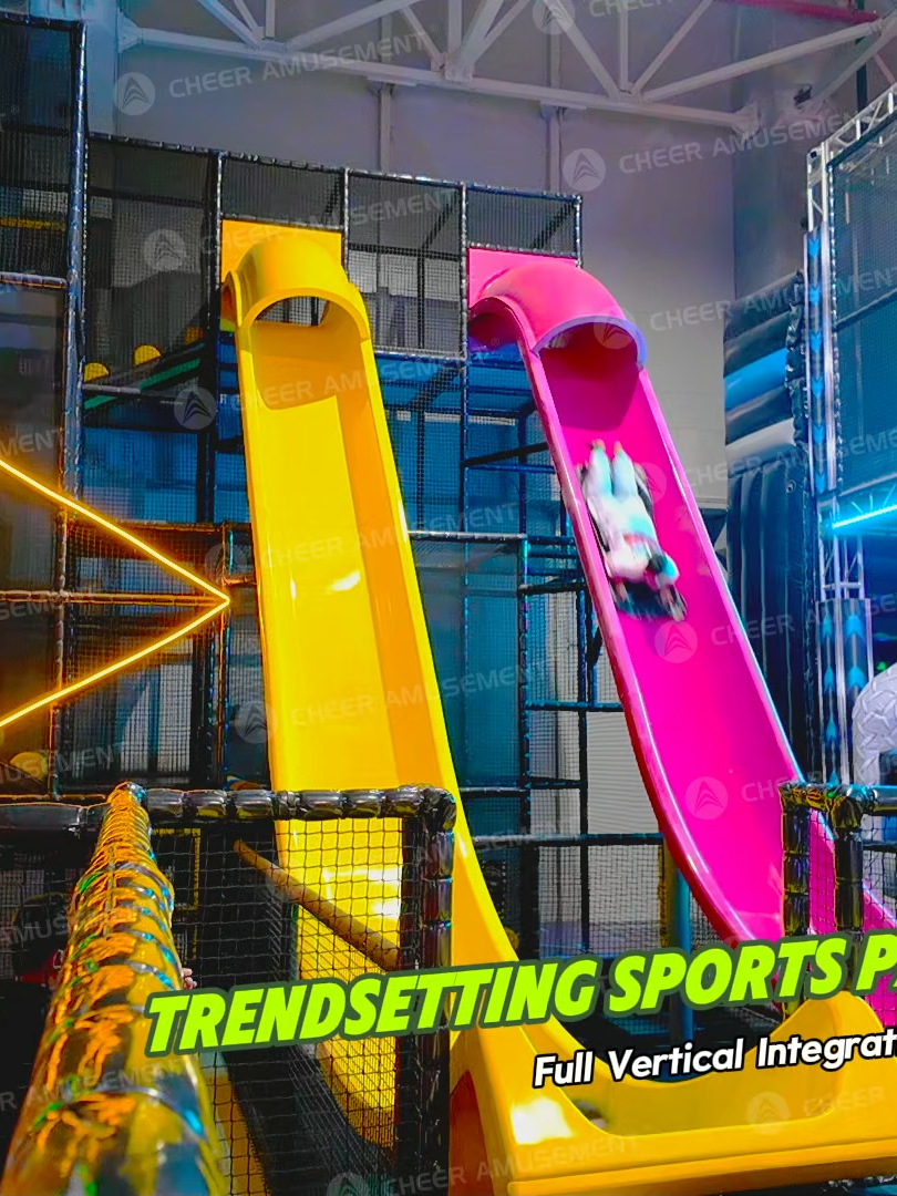 Redefining Active Play in Europe — Cheer Amusement® Delivers a 1,200㎡ Trendy Sports Park with Full Vertical Integration 🎯 Trendsetting Sports Park in Europe | Full Vertical Integration by Cheer Amusement® Cheer Amusement® has successfully delivered a phenomenal 1,200㎡ sports park for a leading European sports brand, showcasing our vertical integration capabilities from design and manufacturing to cross-border logistics and on-site installation guidance. 🌍🏟 ✨ Innovative Design & Visitor Experience Blending avant-garde spatial layouts 📐 with iconic amusement equipment 🎢, the sports park integrates multi-category attractions such as slide parks 🛝, inflatables, parkour 🧗, and trampolines. The result is a vibrant, engaging, and immersive experience that perfectly balances thrill, challenge, and exploration. 🛡 European Safety & Reliable Delivery Every product series strictly complies with European safety standards 📜, ensuring maximum protection while delivering endless fun 🎊. This guarantees long-term, stable operation and complete peace of mind for our clients. 🔗 One-Stop, Full Product Line Delivery Leveraging our complete industrial chain, Cheer Amusement® manages the entire process: early planning, customized design ✏, lean manufacturing, international logistics, and on-site installation. Efficient, professional, and seamless — that’s the advantage of a fully vertically integrated playground supplier. 💡 Innovation Through Integration With advanced design, full product line integration, and professional engineering capabilities, Cheer Amusement® continues to deliver high-quality, market-competitive amusement spaces 🌟 for partners around the world. 📞 Start Your Next Project with Us Today 📧 info@playground.cn 📲 WhatsApp: +86 18795982358 #CheerAmusement #VerticalIntegration #SportsPark #EuropeanStandards #OneStopSolution #FullProcessService #TrampolinePark #PlaygroundDesign #ProjectSuccess #GlobalPartners