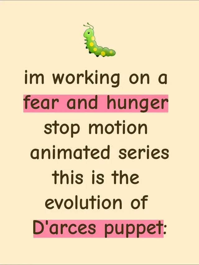 at the begining this movie was just abiut D'arce figthing the crowmauler. thats it like it was supposet to be a 5 minute short so i didnt really put much effort into it but since so many people liked it i decided to make it into a huge project with all the main characters and events it will take years to complite but id like to drop the first episode before new year#fearandhunger #stopmotion #stopmotionanimation #animation 