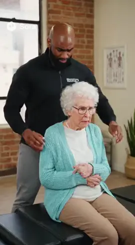 Ms Jenkins flew outta here after getting her back adjusted! Cya 😄 #sora2 #chiropractor #funnyvideos #meme