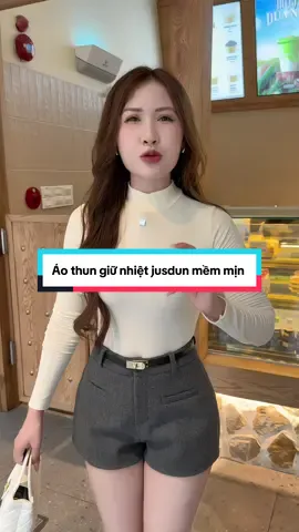 Áo Thun Ôm Body Dài Tay Cotton giữ nhiệt justdun thun mềm mại thoải mái #aothunnu #aothungiunhiet #aothuntron #anhlonglanh #anhlonglanhreview 