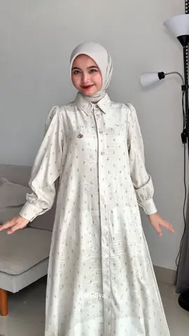 MasyaAllah Cantik banget,bahanya juga bagus🥹🫶🏻🤍 #gamis #dresslebaran #gamislebaran #rekomendasigamis #ootdhijab 