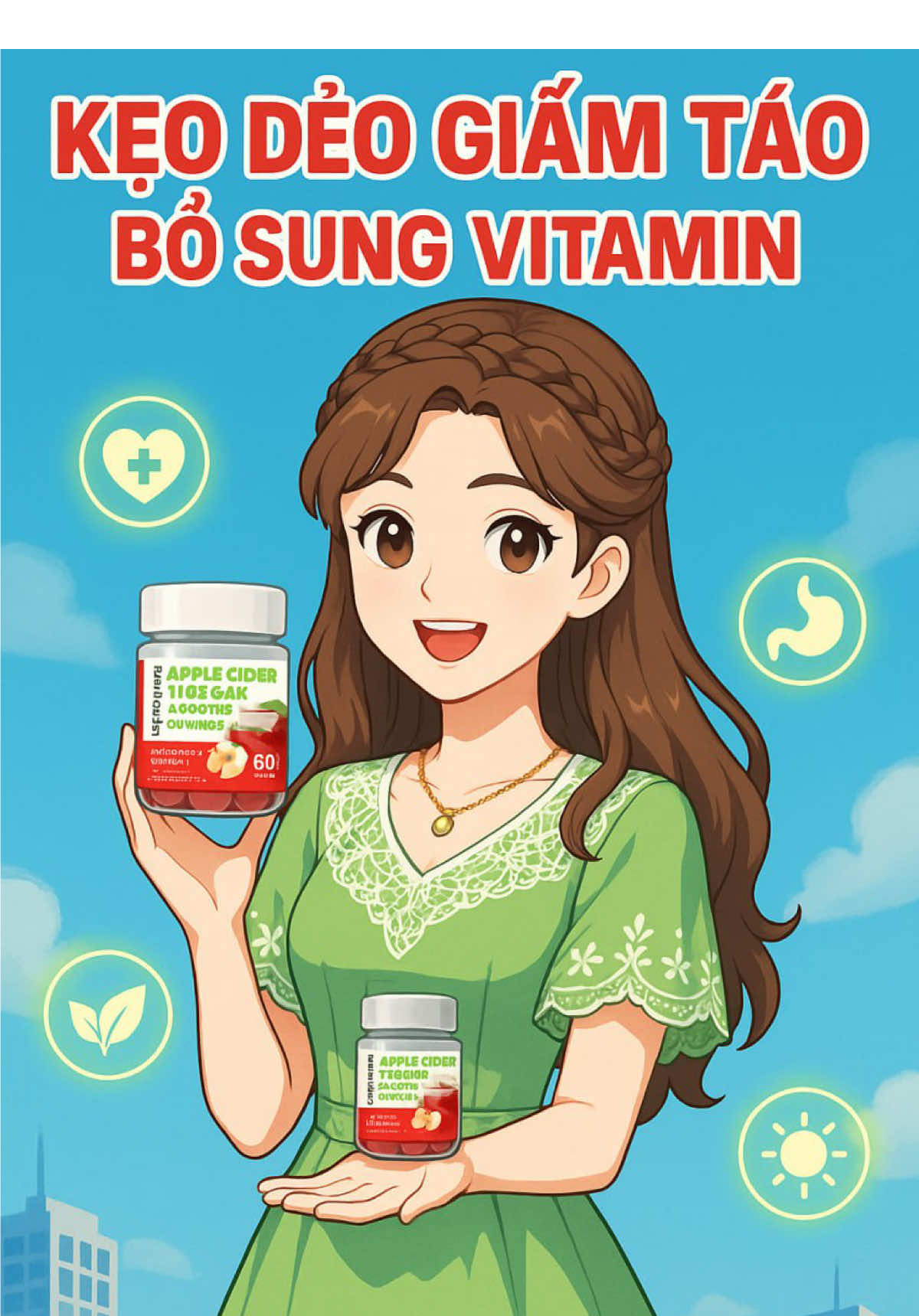 Đây là điều sẽ xảy ra với cơ thể bạn khi duy trì ăn 2 viên giấm táo mỗi ngày ? #giamtao #nature #LearnOnTikTok #bacsithucduong 