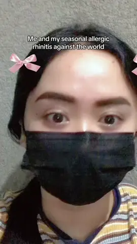 Allergy rhinitis season is here 😭 